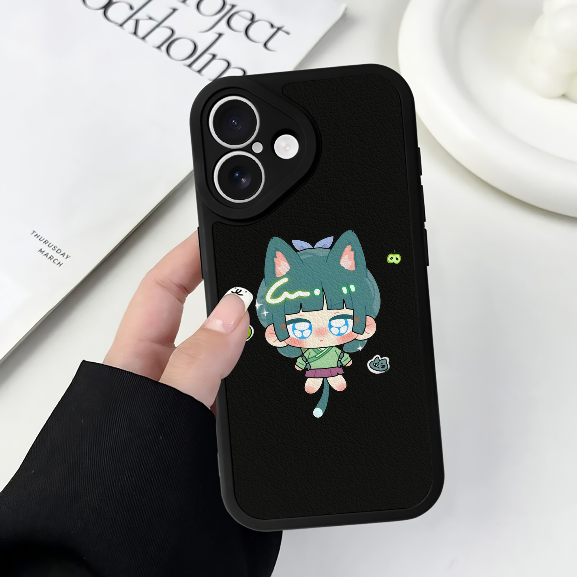薬屋のひとりごと The Apothecary Diaries 【iPhone 16シリーズ対応】シリコンスマホケース（レザー調） 材質：シリコン